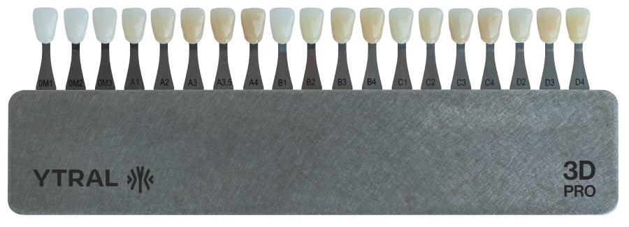 cheie culori discuri zirconiu ytral 3d pro