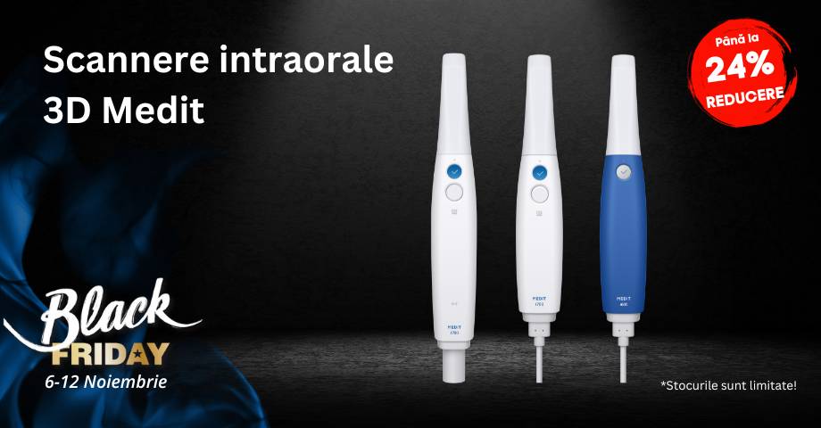 Promoție Black Friday! Scanere intraorale Medit i600, Medit i700, Medit i700 Wireless