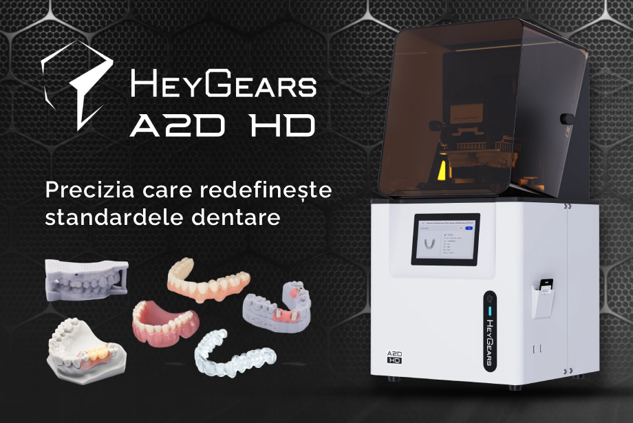 HeyGears UltraCraft A2D HD – mai mult decât o imprimantă 3D dentară