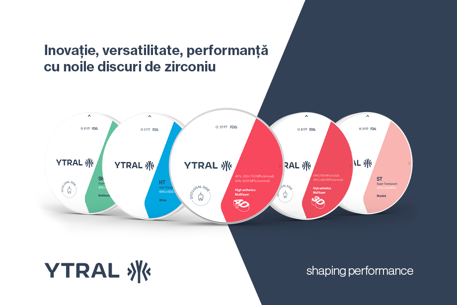 Gama completă de discuri zirconiu YTRAL: de la rezistență structurală la estetică 4D
