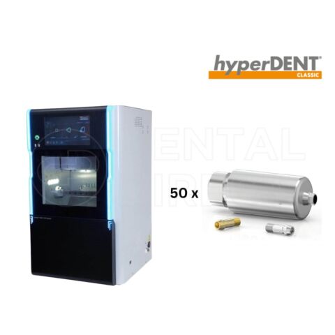 Pachet CAD CAM - Mașină de frezat Dental Plus BX4 + Software hyperDENT + 50 premilled-abutments