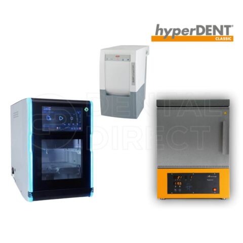 Pachet CAD CAM - Mașină de frezat Dental Plus X5 II + Software hyperDENT + Aspirator Renfert Compact CAM + Cuptor sinterizare TABEO 1M