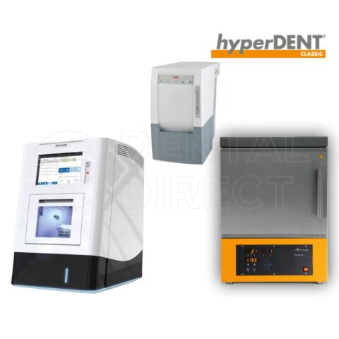 Pachet CAD CAM - Mașină de frezare în 5 axe Coritec 150i Dry (Imes-Icore) + Software hyperDENT + Aspirator Renfert Compact CAM + Cuptor sinterizare TABEO 1M