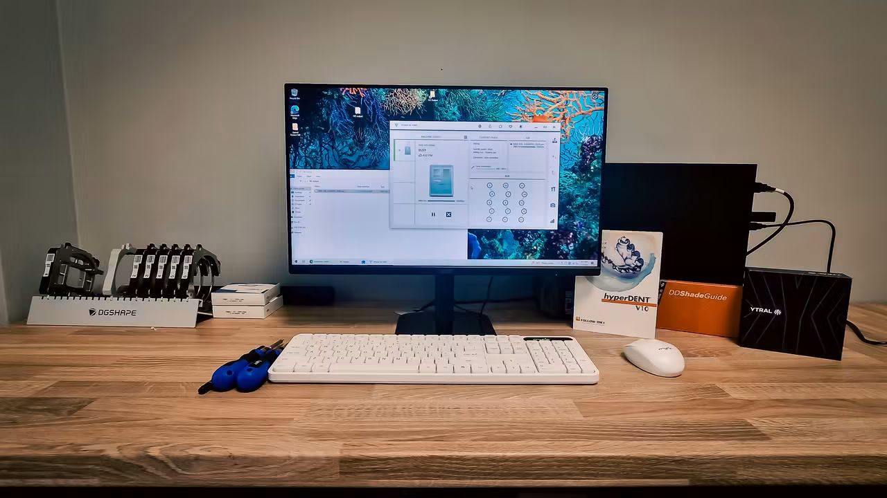 Instalare mașină frezare DGShape DWX-53D în laboratorul dentar G Dental, Bistrița 6
