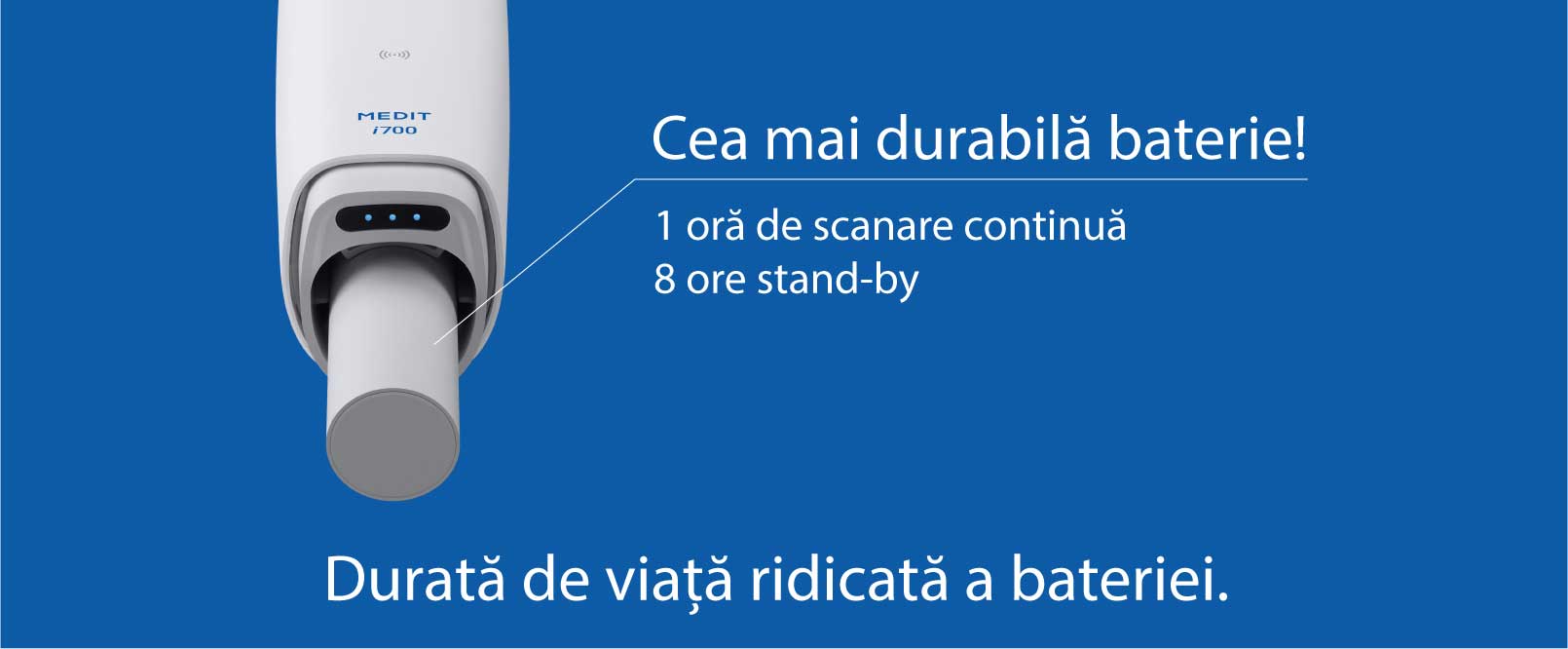 Medit i700 Wireless - durată mare de viață a bateriei 