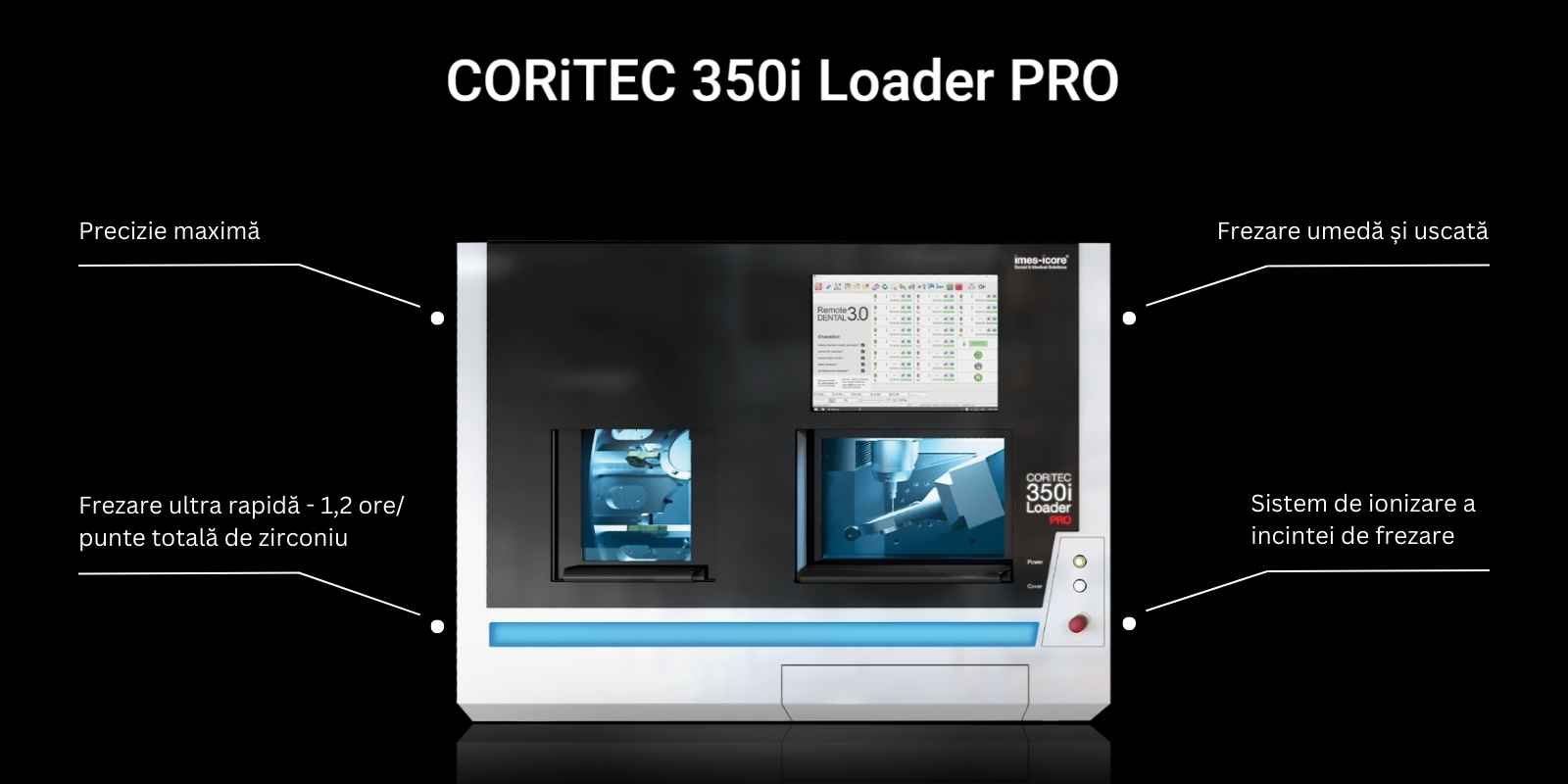 Mașină de frezare în 5 axe Coritec 350i PRO Loader