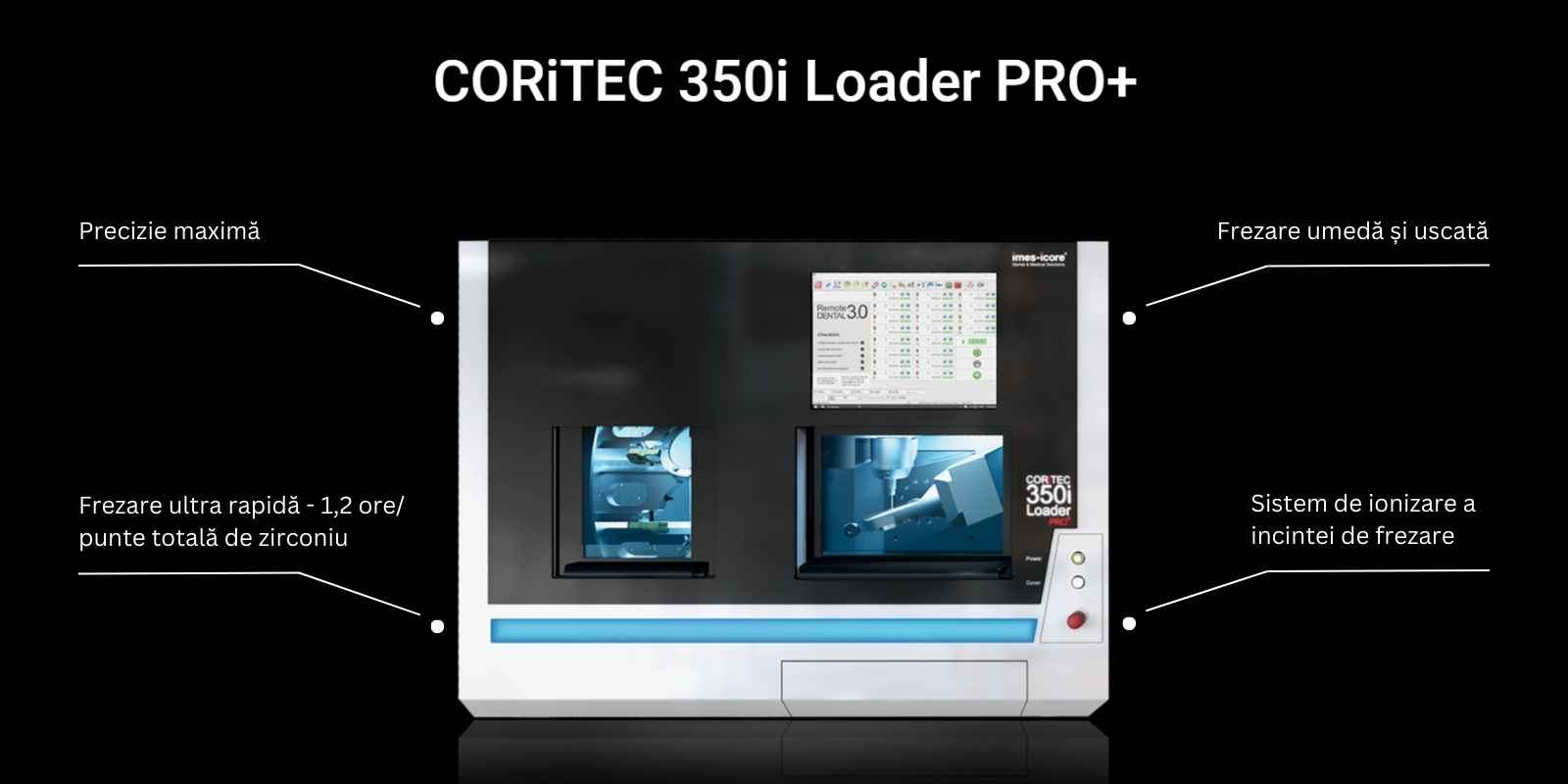 Mașină de frezare în 5 axe Coritec 350i PRO+ Loader 