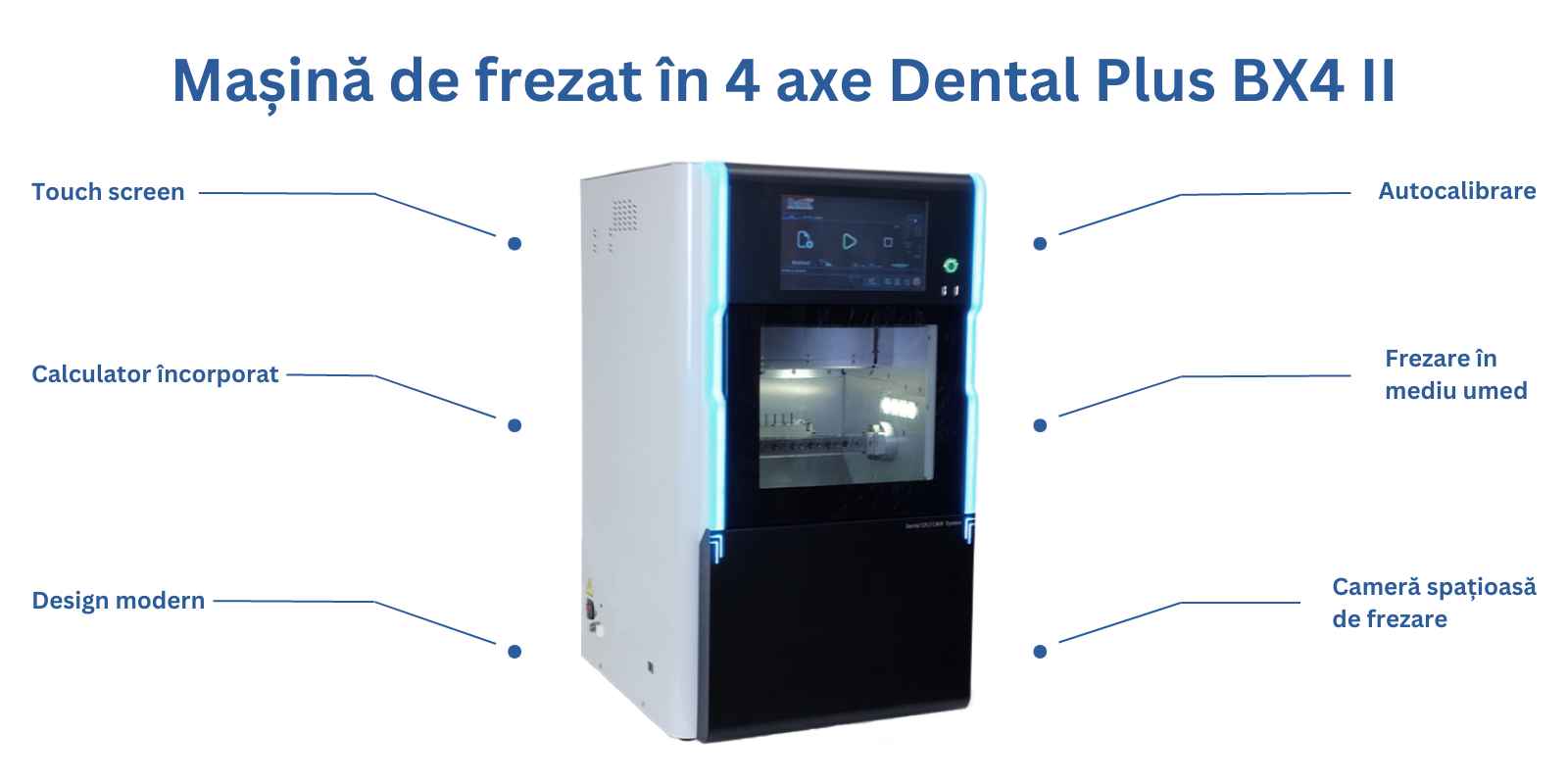 Mașină de frezat în 4 axe Dental Plus BX4 II 