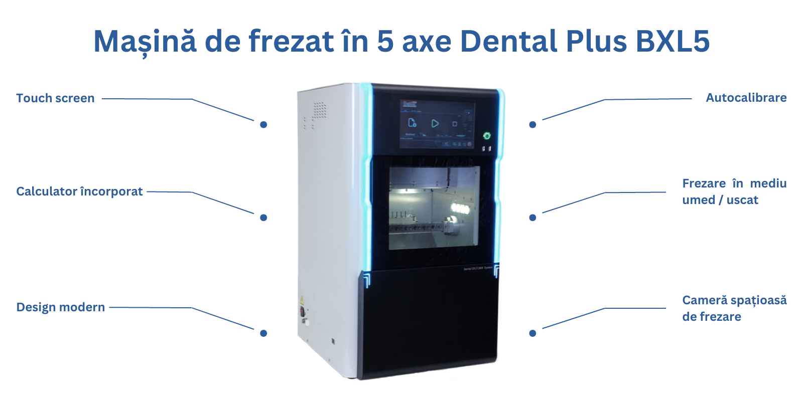Mașină de frezat în 5 axe Dental Plus BXL5