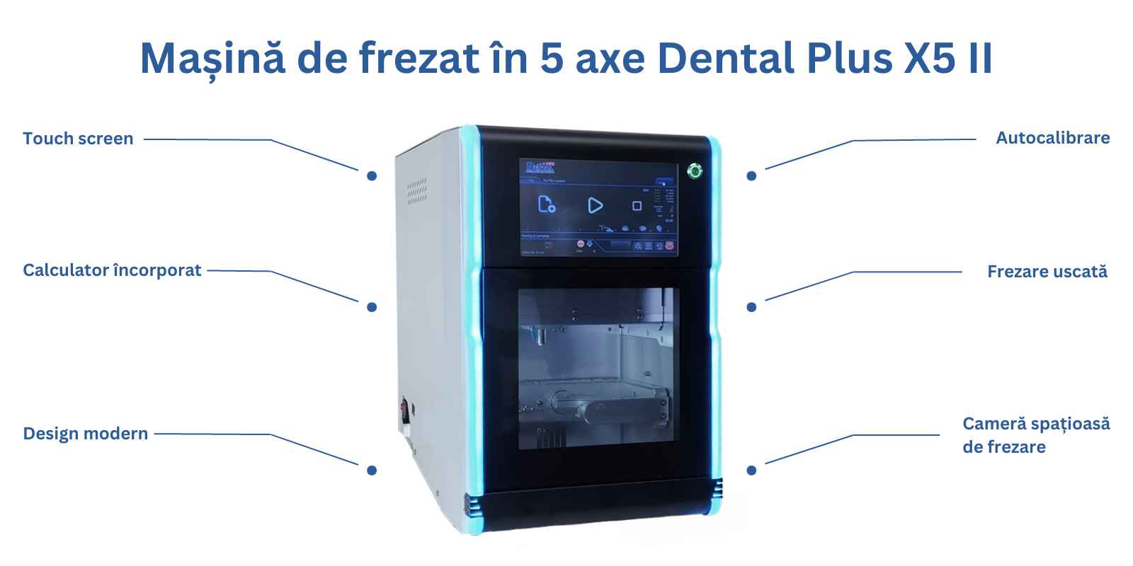 Mașină de frezat în 5 axe Dental Plus X5 II