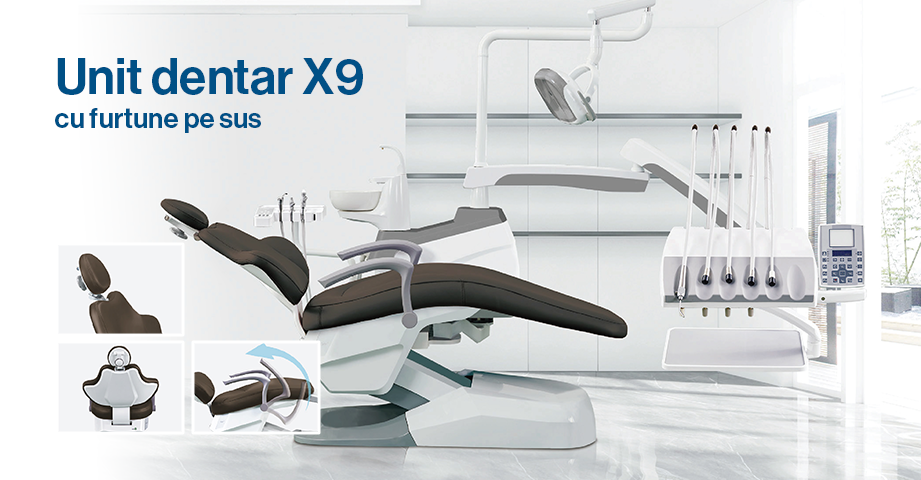 Unit dentar X9 cu furtune pe sus